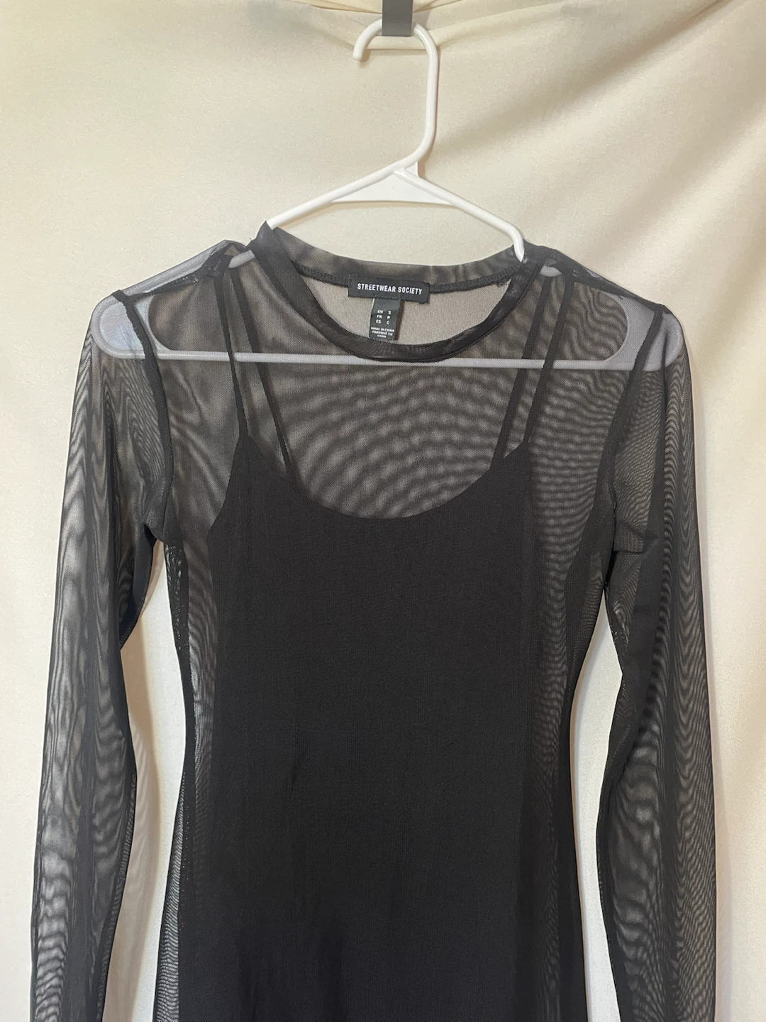 Streetwear Society Black Mesh Dress size Small - photo 3