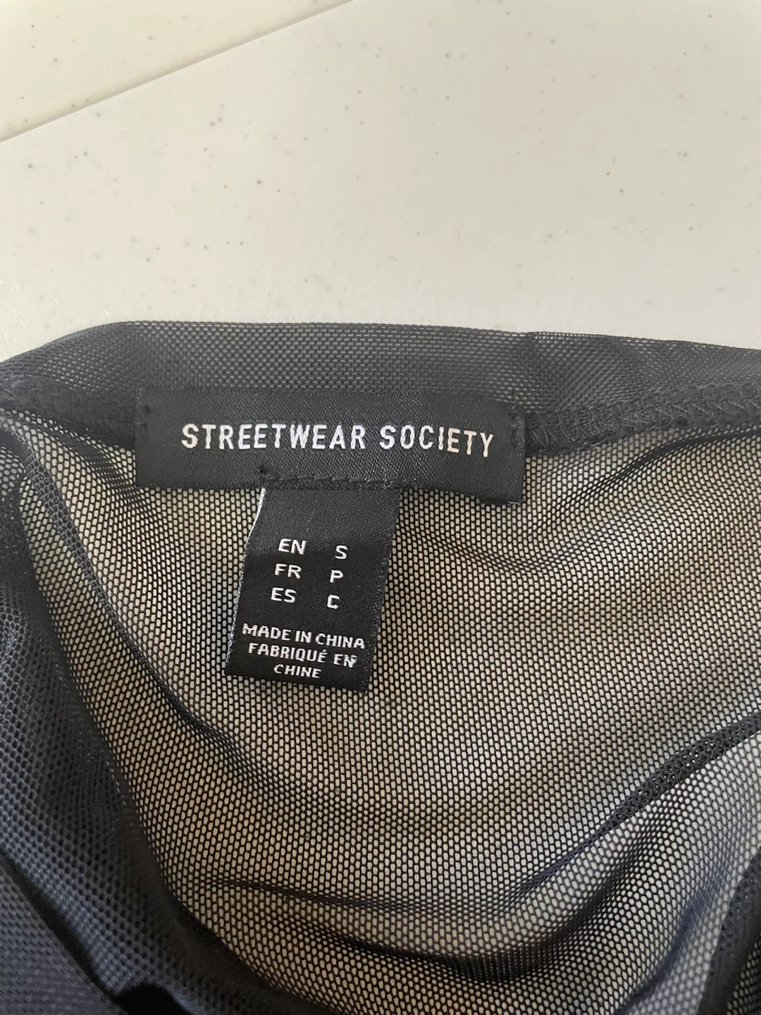 Streetwear Society Black Mesh Dress size Small - photo 4