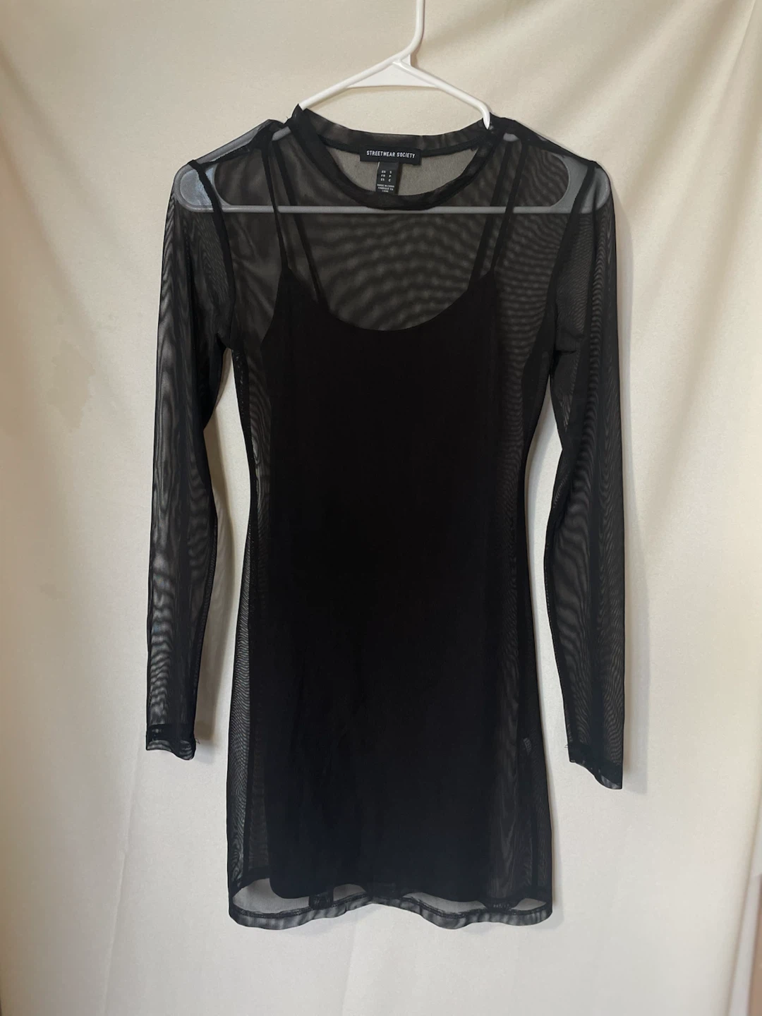 Streetwear Society Black Mesh Dress size Small - photo 5