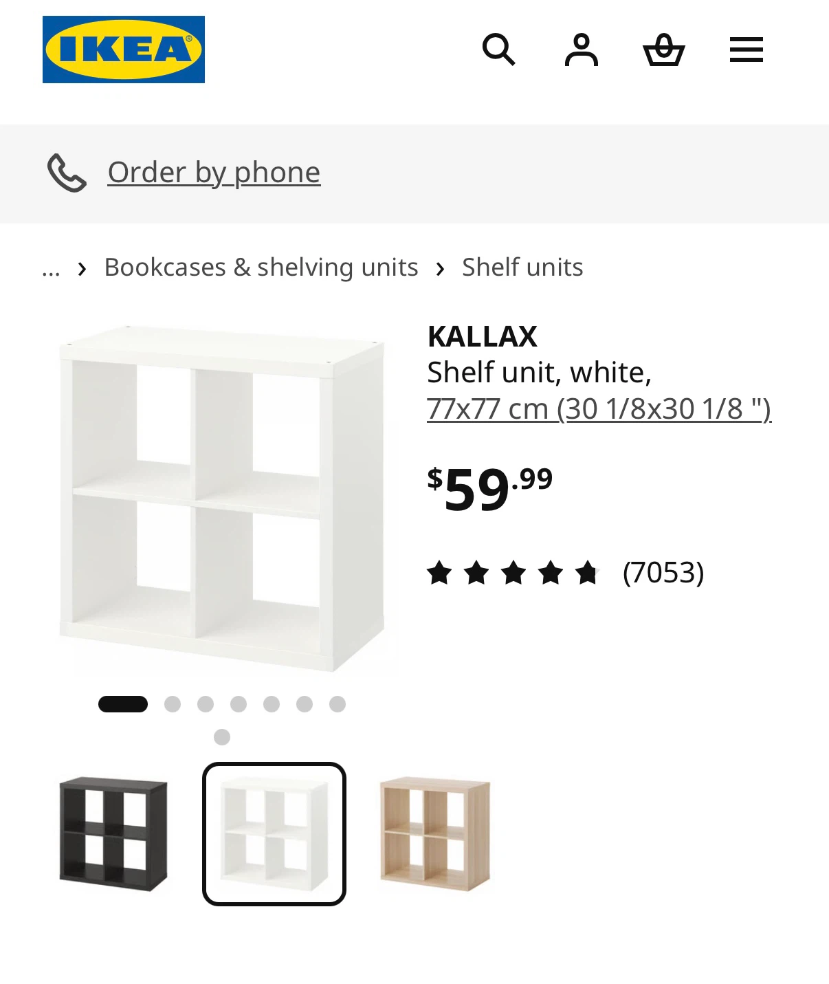IKEA KALLAX Shelf Unit White - photo 3