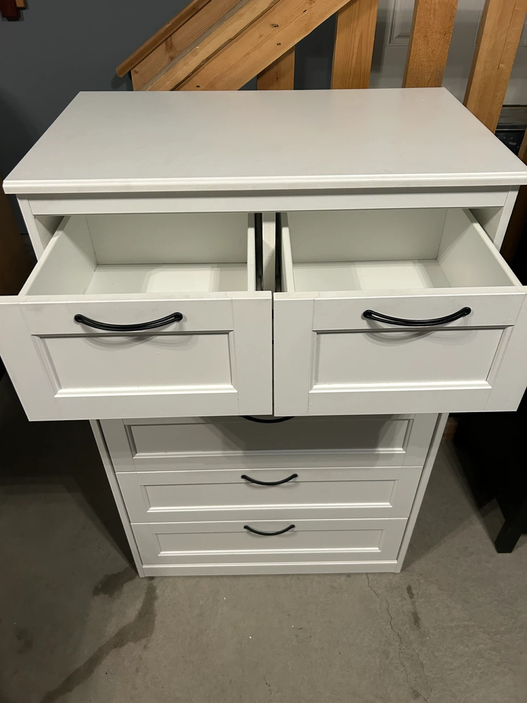 IKEA white Tall dresser with handles - photo 2