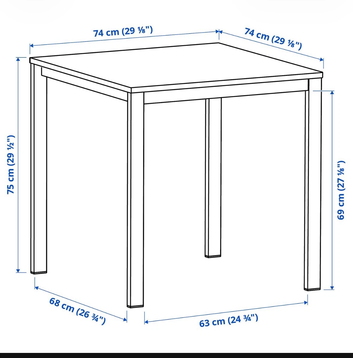 Ikea Table and Two Rattan Chairs - photo 4