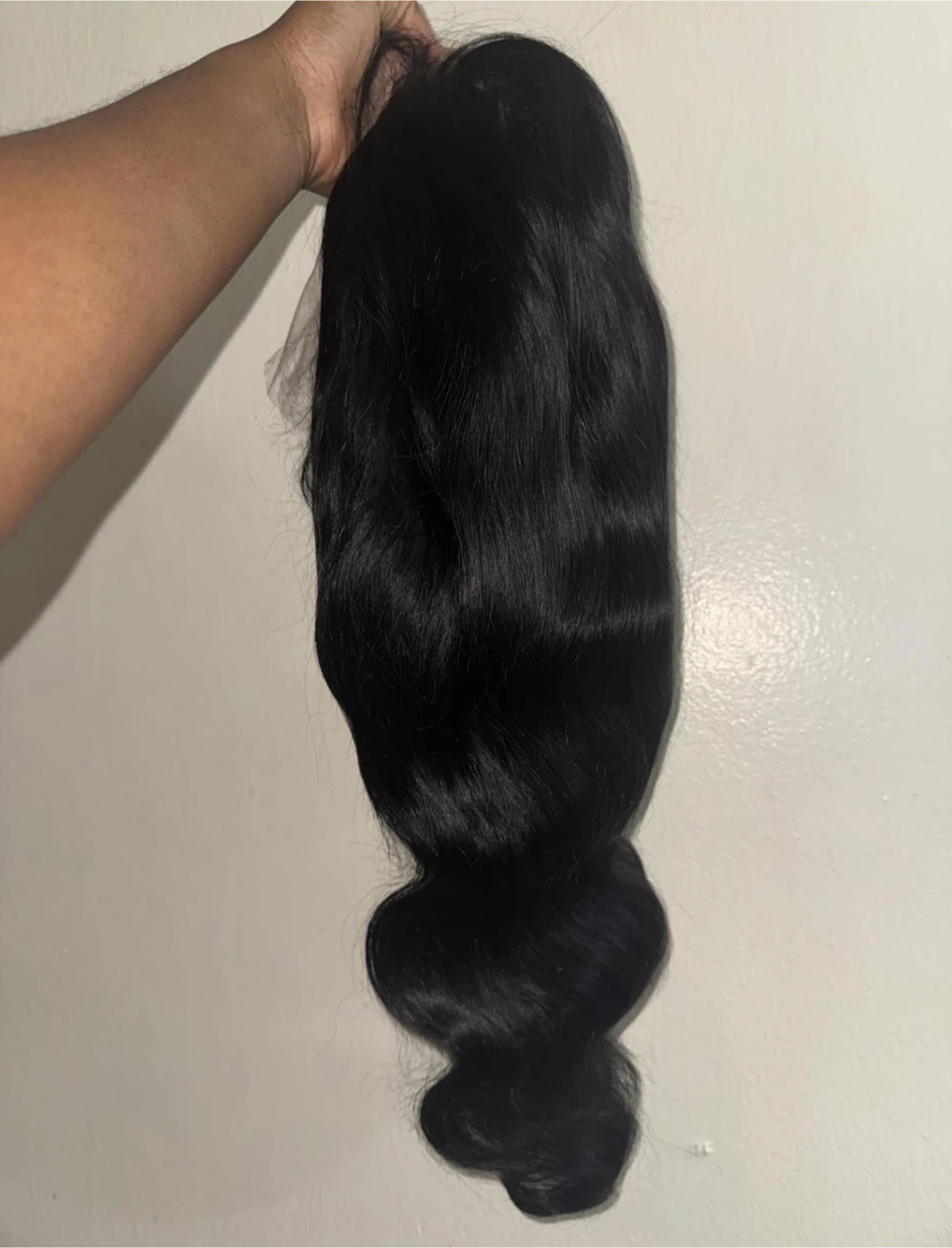 Black Wavy Lace Front Wig Human Hair
