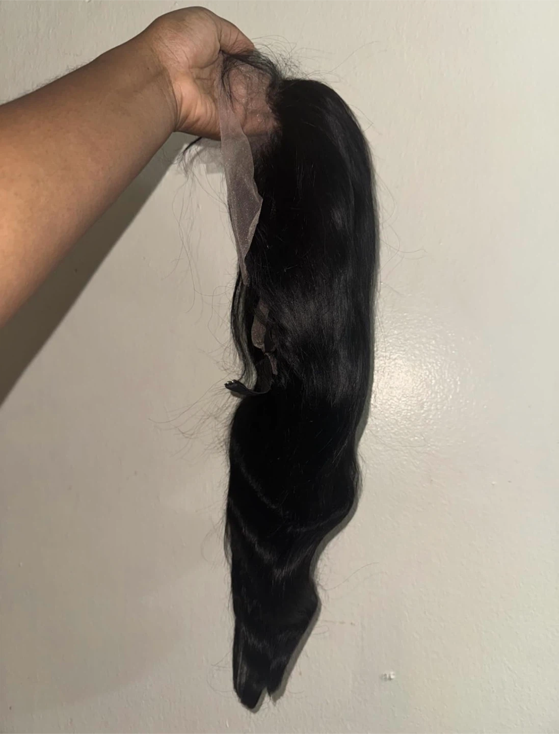 Black Wavy Lace Front Wig Human Hair - photo 2