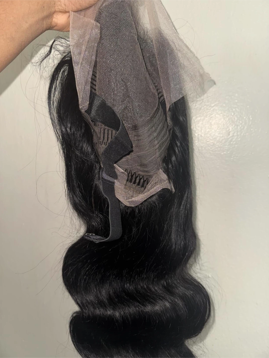 Black Wavy Lace Front Wig Human Hair - photo 3
