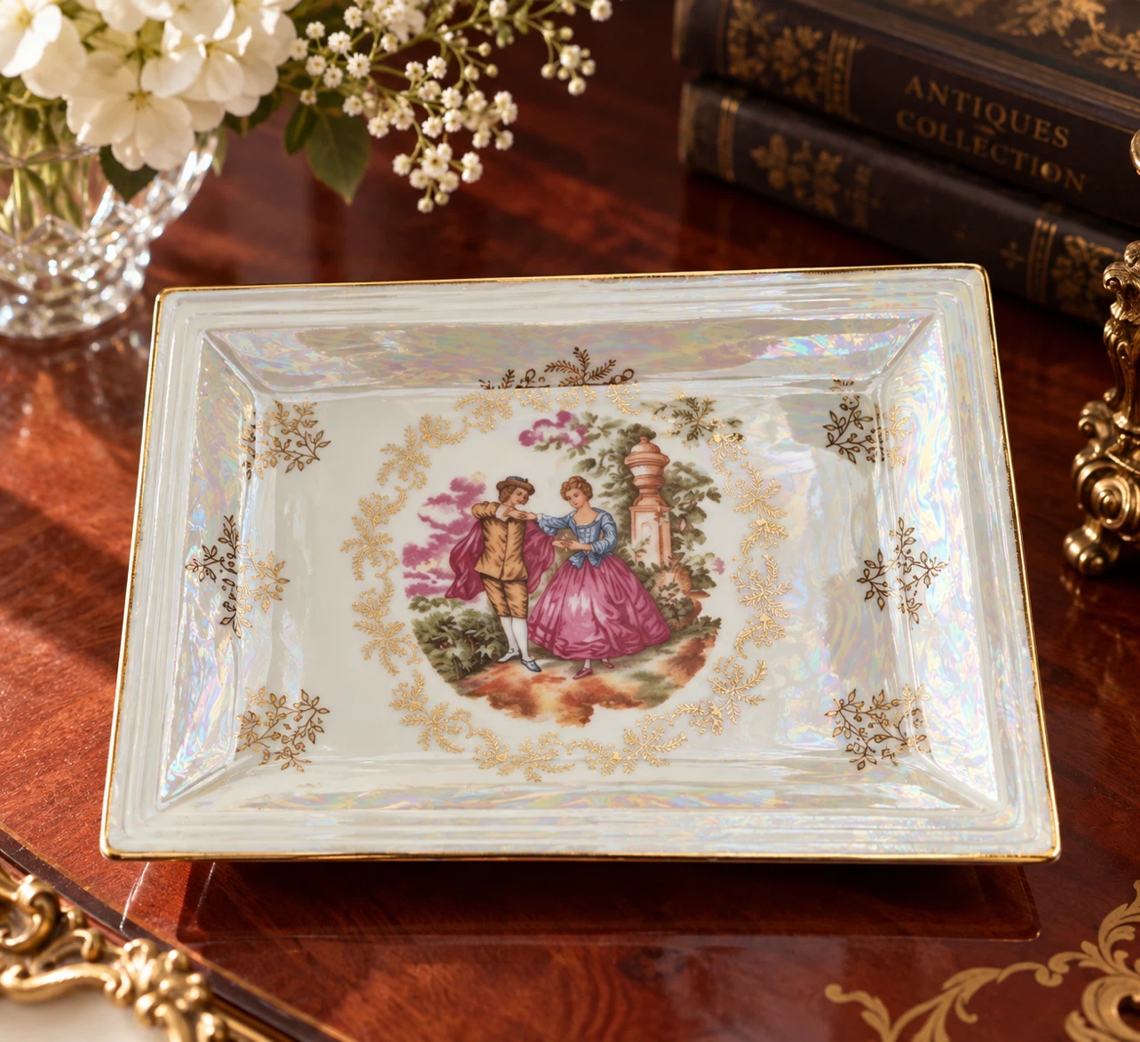 Vintage Sabre Fine Gifts Rectangular Porcelain Tray