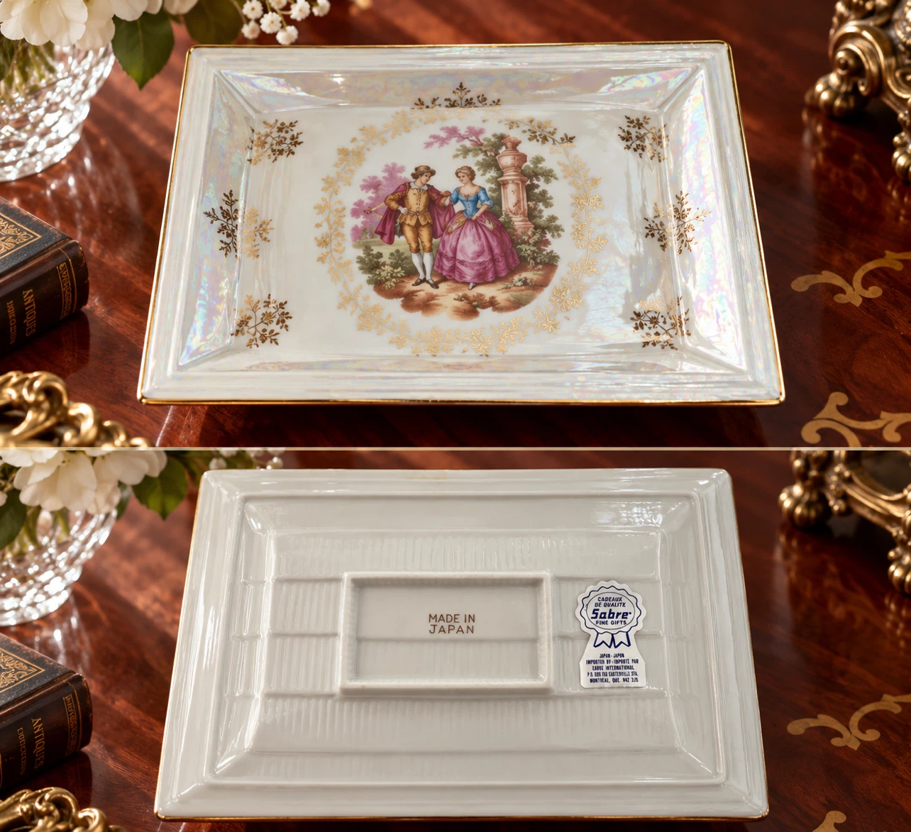Vintage Sabre Fine Gifts Rectangular Porcelain Tray - photo 2