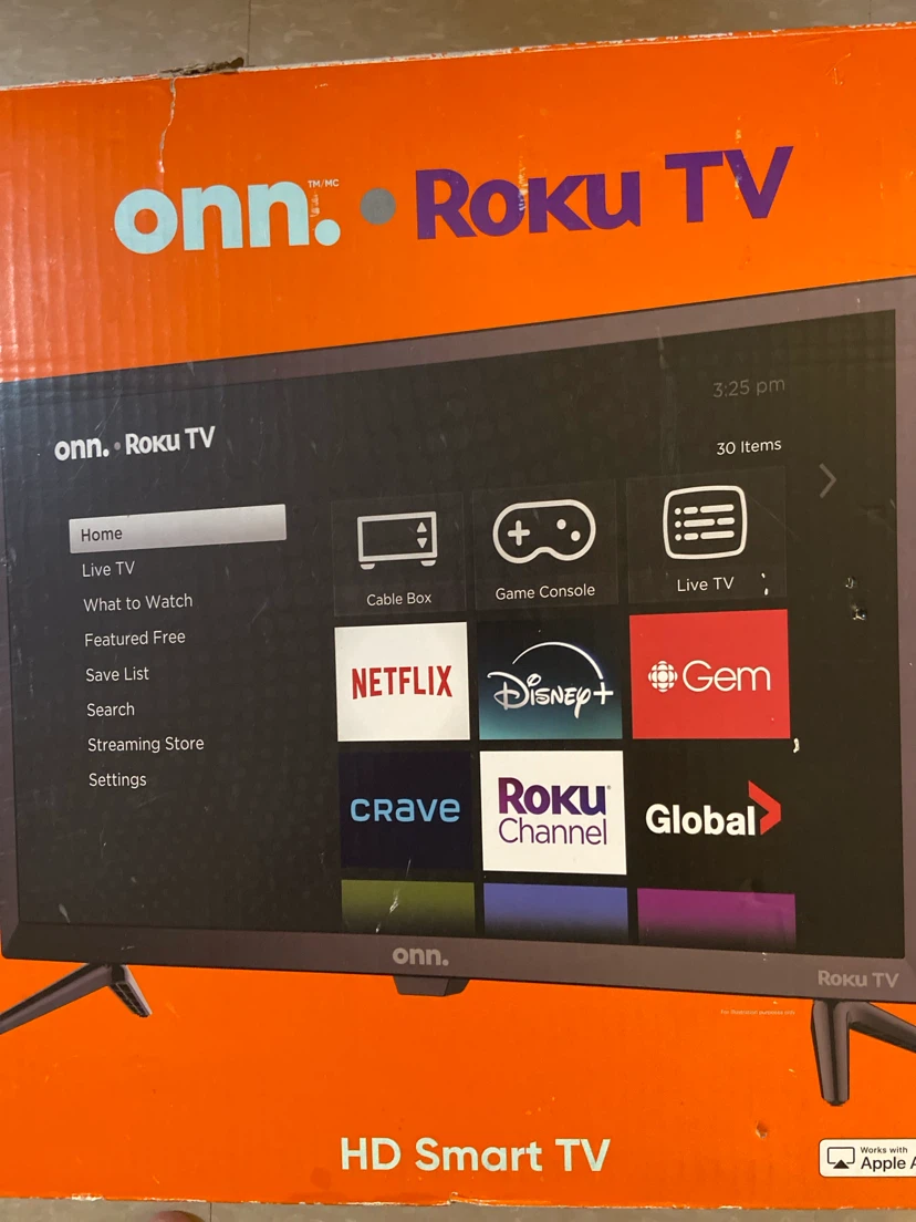 onn. 24 inch 720p Roku HD Smart TV - photo 2