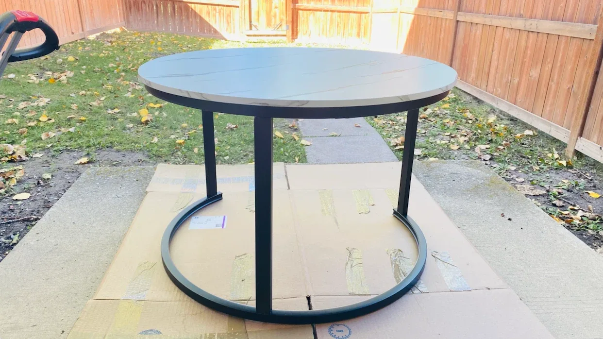 Nesting Coffee Tables - White Marble Look