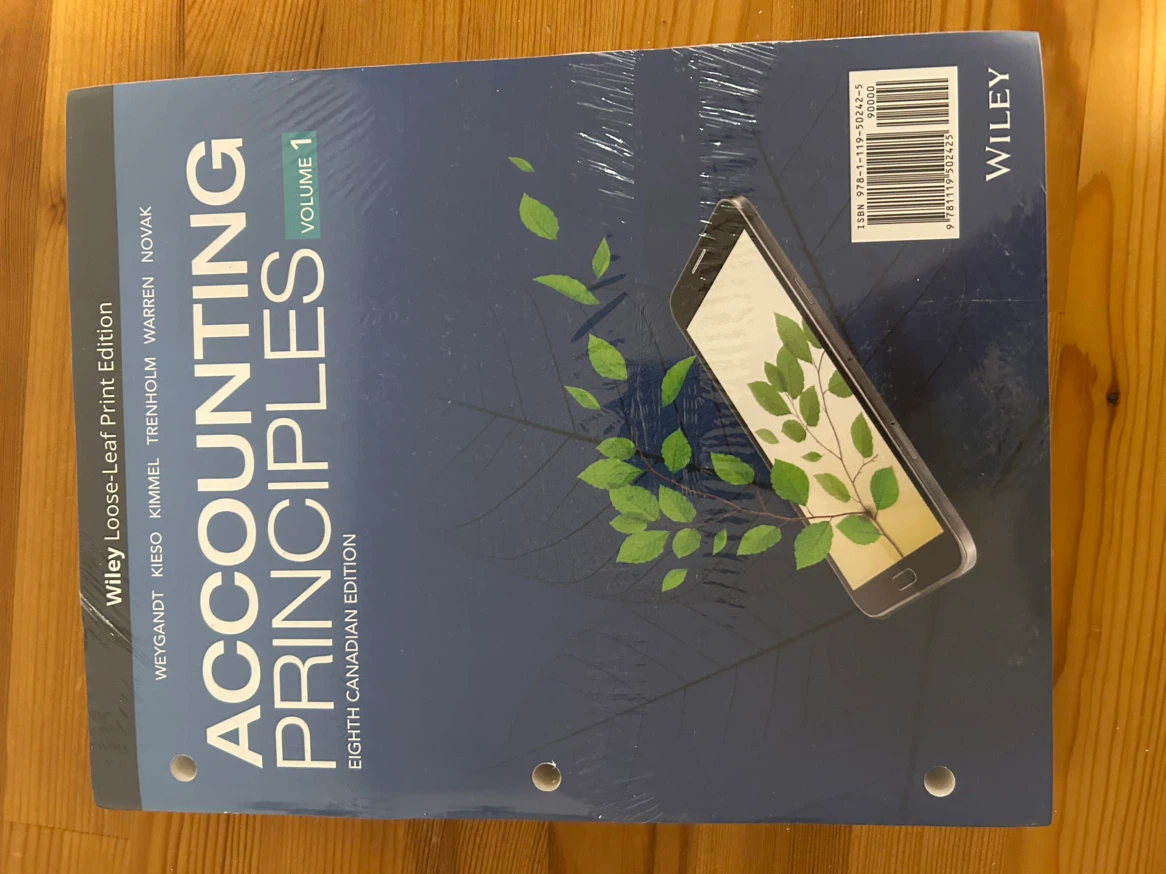 Accounting Principles Vol 1 Eighth Canadian Edition