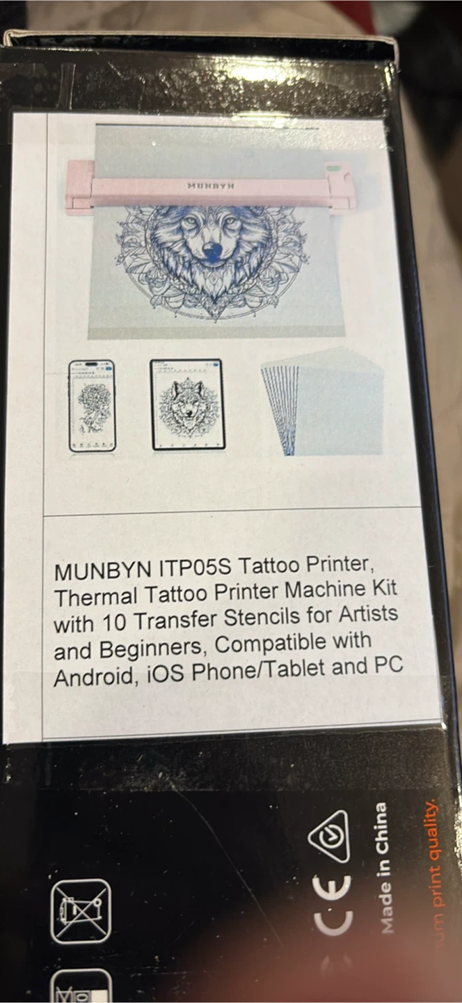 MUNBYN ITP05S Thermal Tattoo Printer