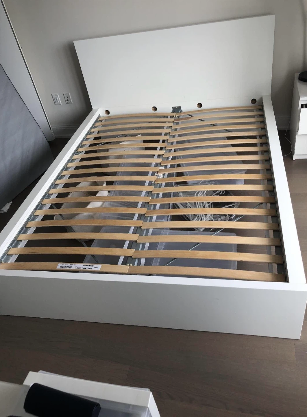 IKEA Full bed frame in white colour - photo 2