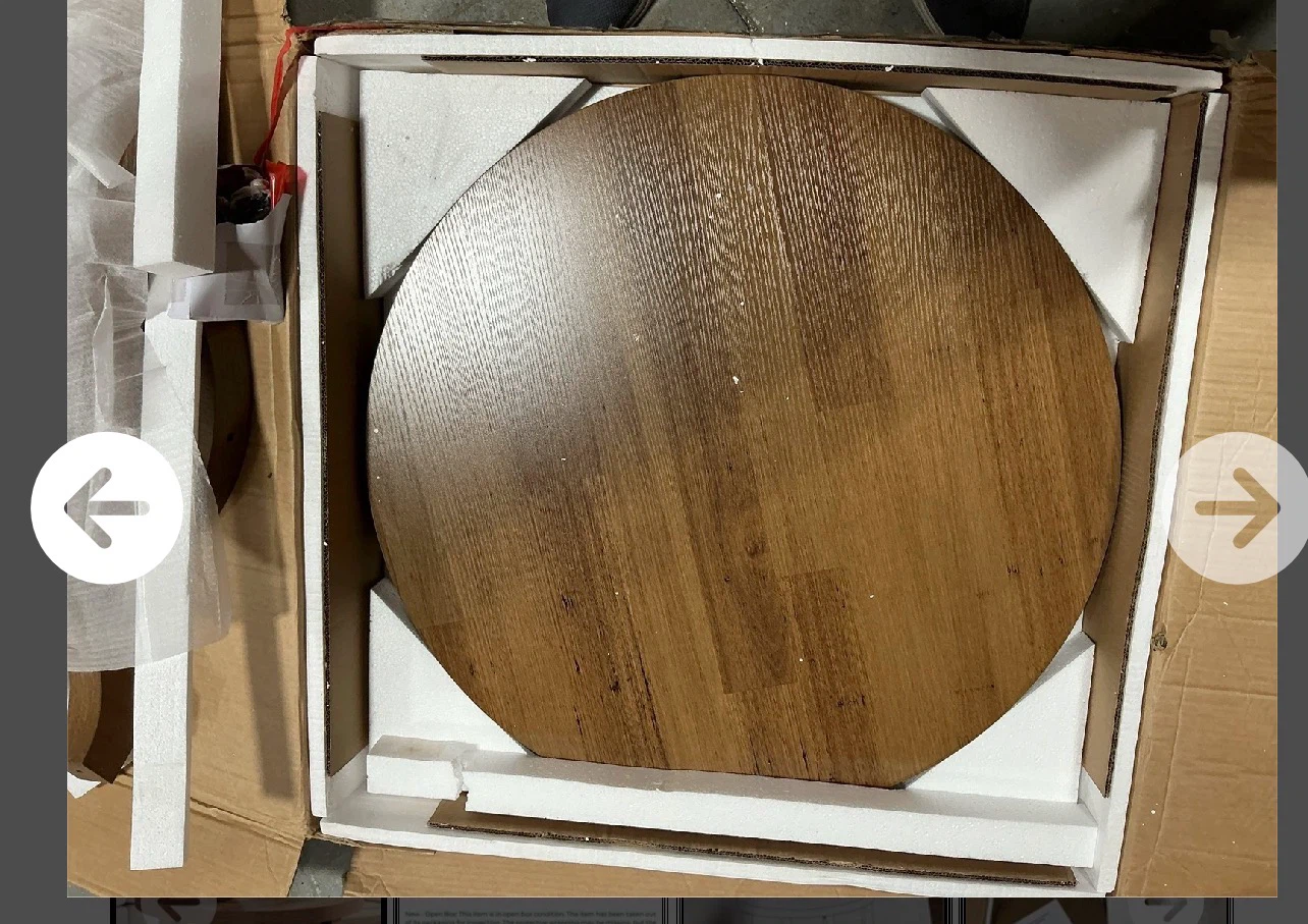 Round Wood Coffee Table - photo 2