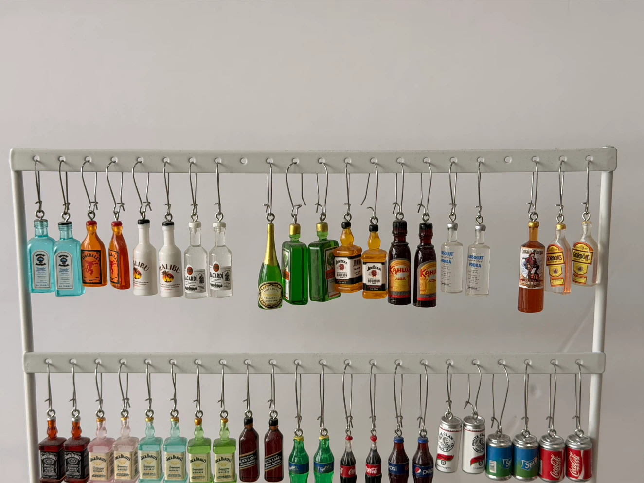 Miniature novelty drink bottle and can earrings - photo 3