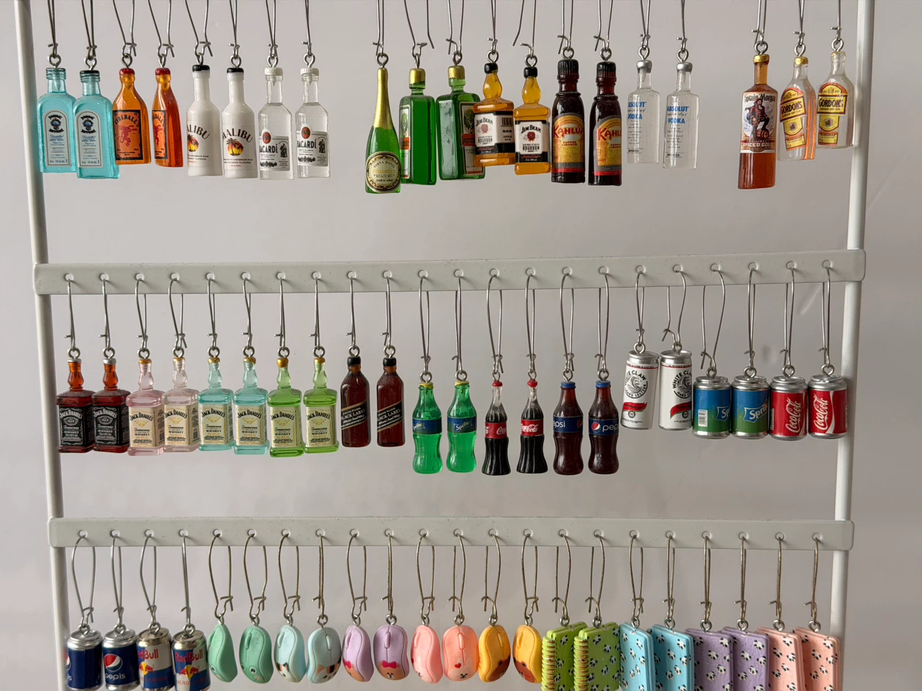 Miniature novelty drink bottle and can earrings - photo 4