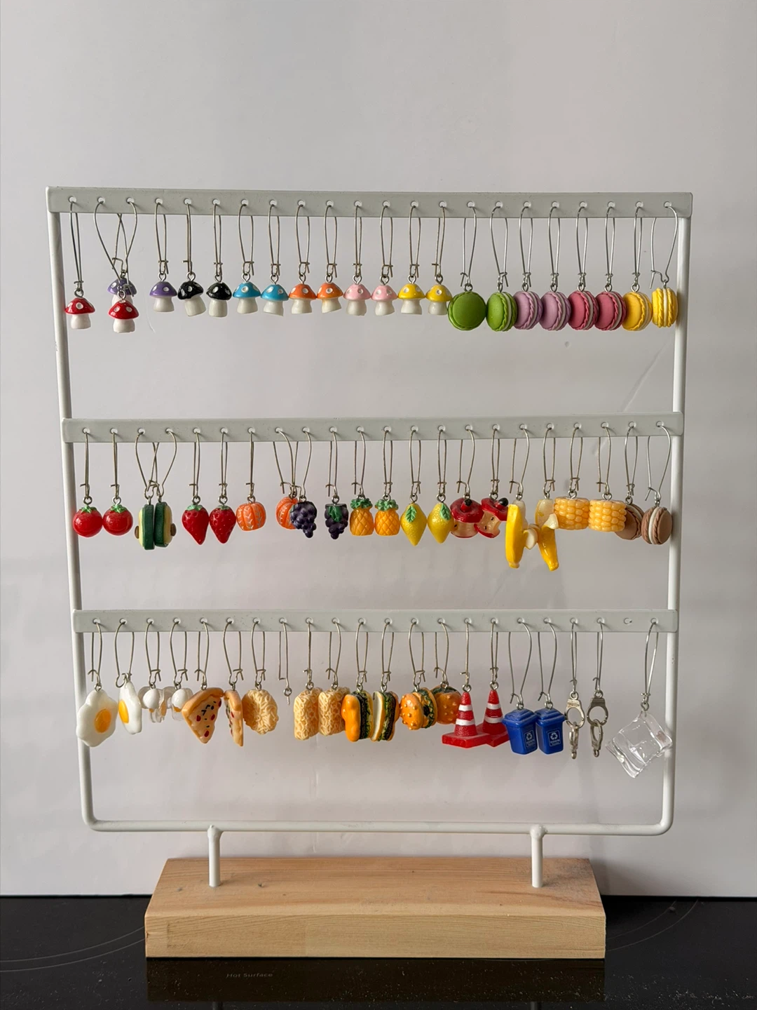Assorted Miniature Food and Object Charm Earrings Keychains