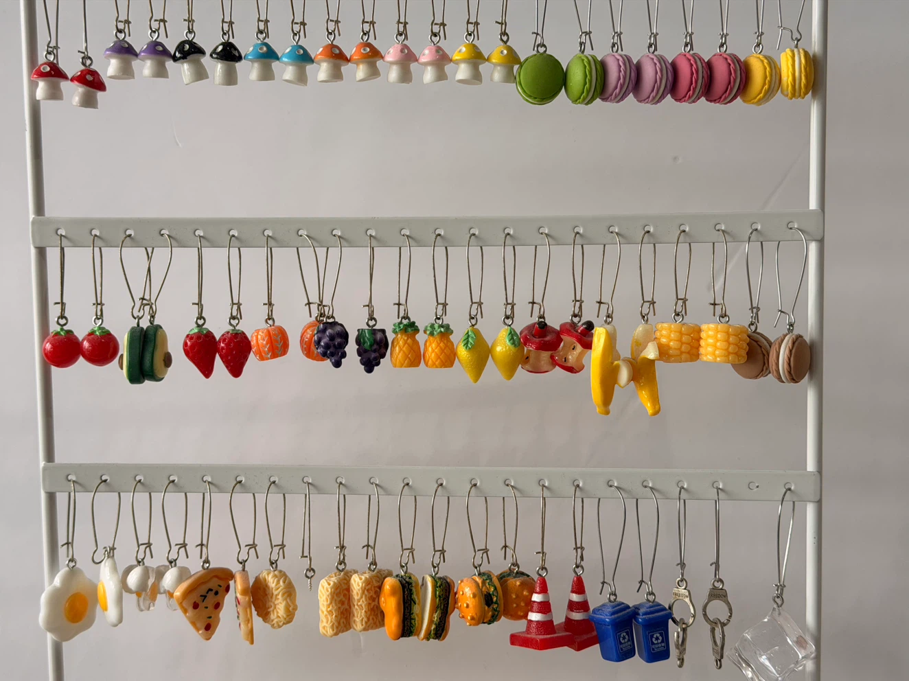Assorted Miniature Food and Object Charm Earrings Keychains - photo 3