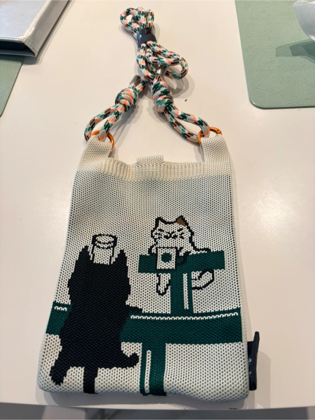 Starbucks Cat Knit Crossbody Bag - photo 2