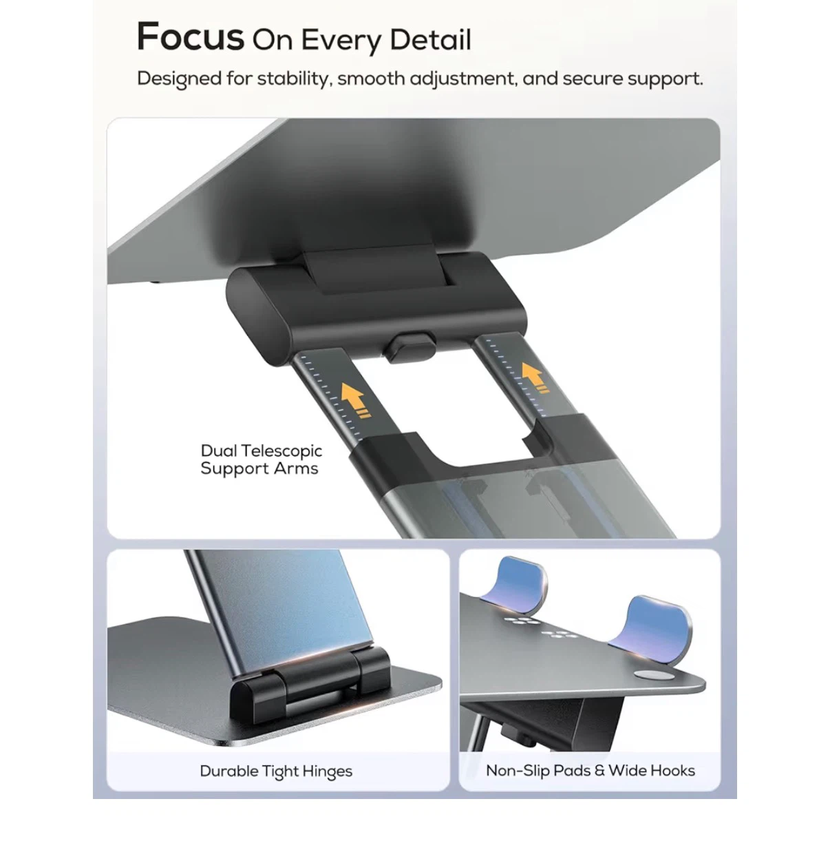 Adjustable Aluminum Laptop Stand - photo 3