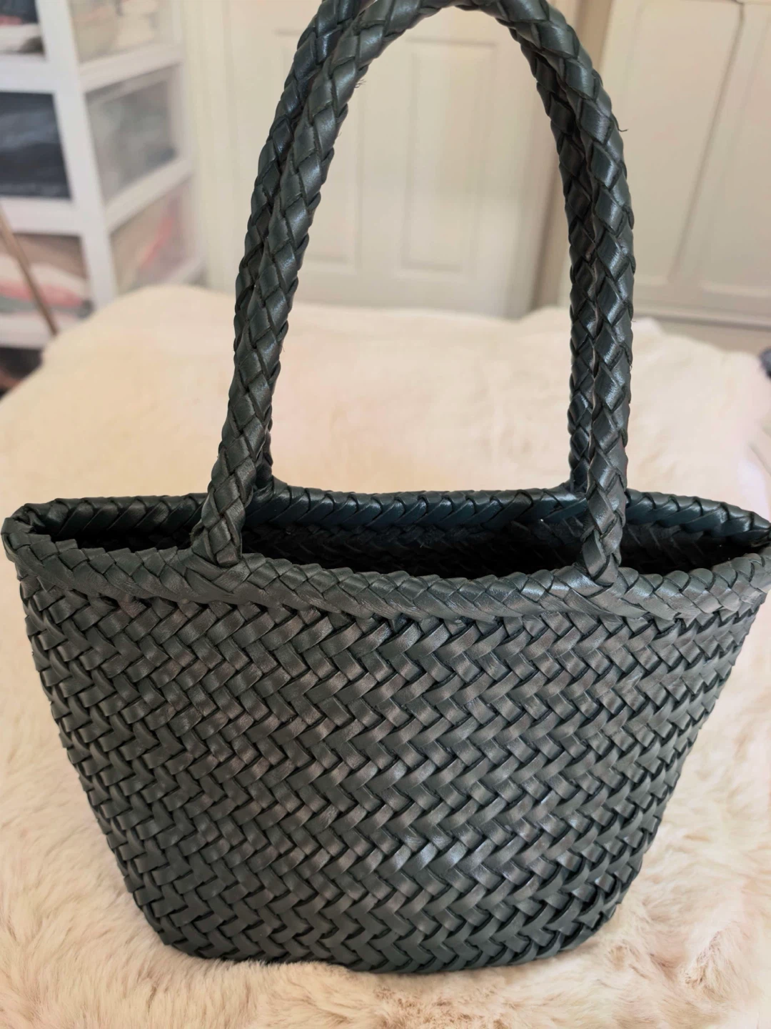 Club Monaco Woven Leather Bag