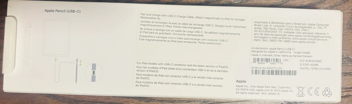 Apple Pencil (USB-C) new -open box - photo 2