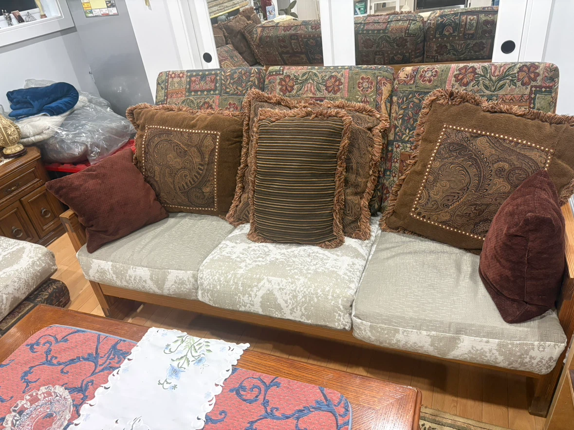 Wooden sofa