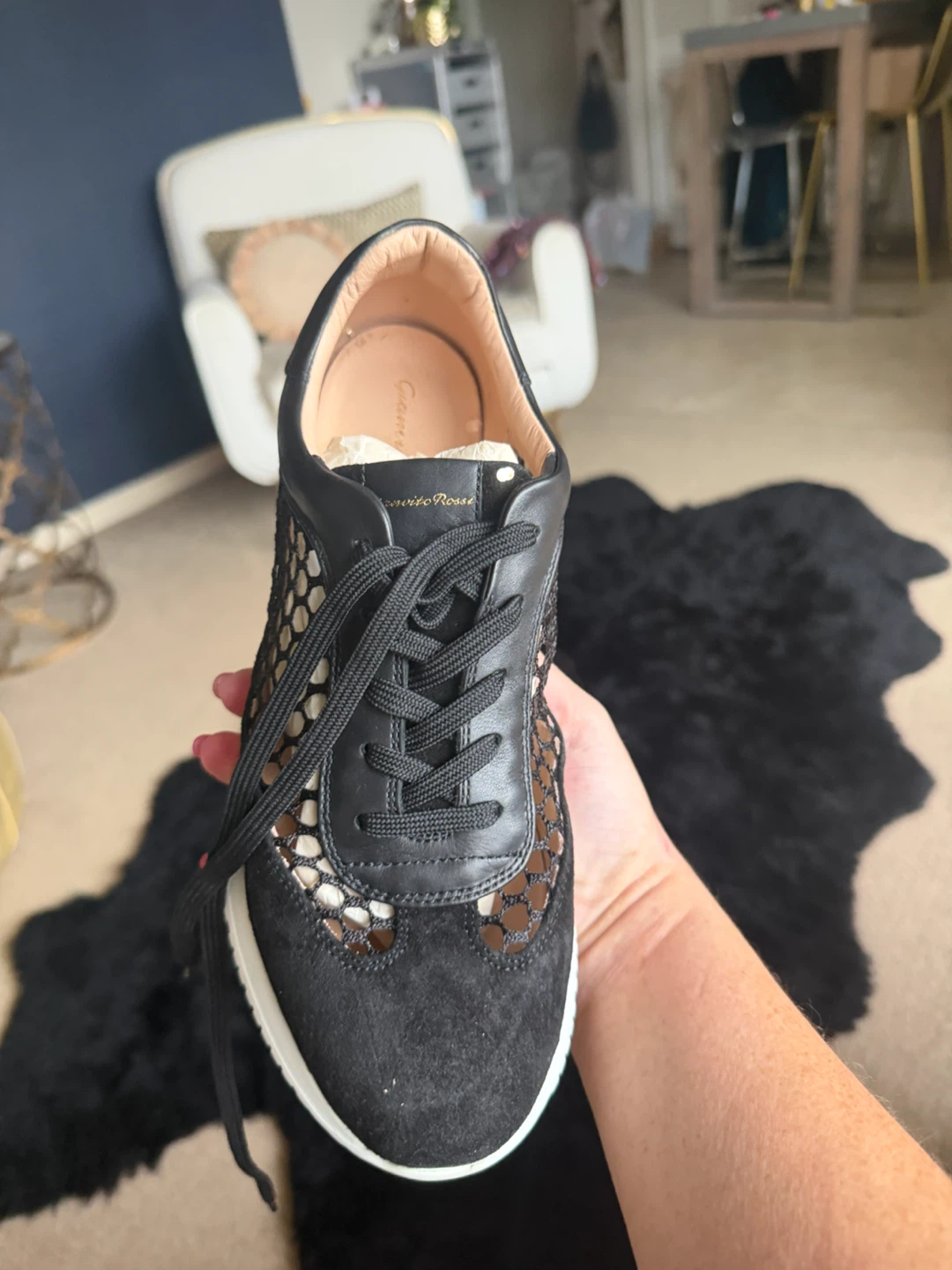Gianvito Rossi Black Mesh Sneakers - photo 2