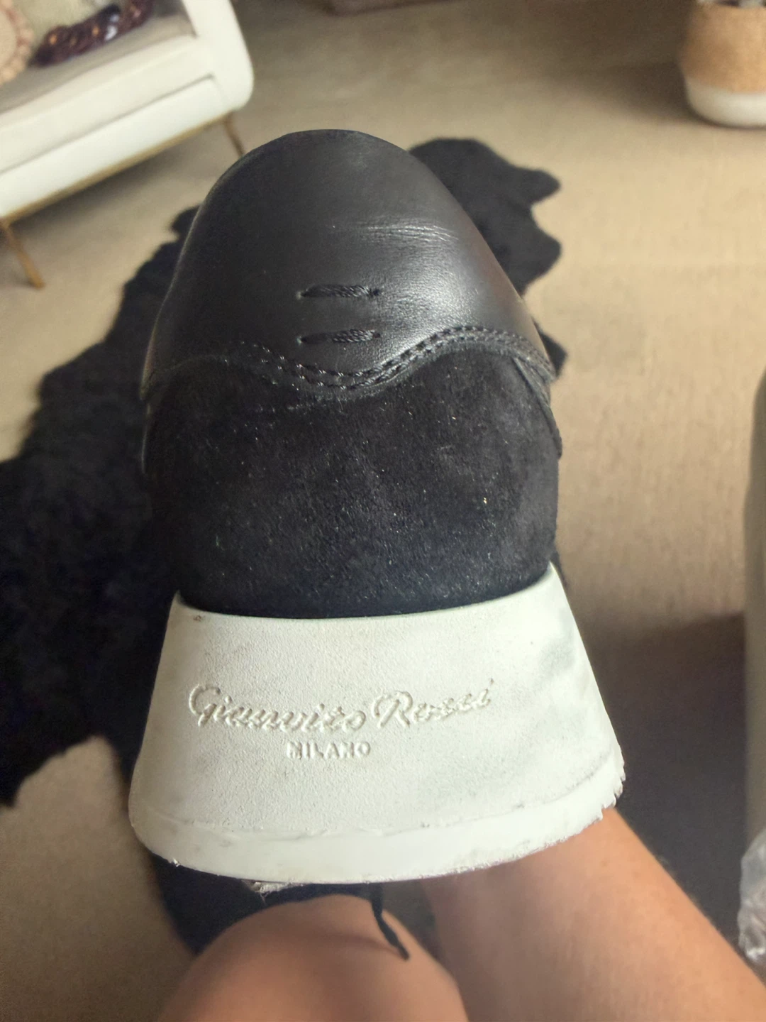 Gianvito Rossi Black Mesh Sneakers - photo 4