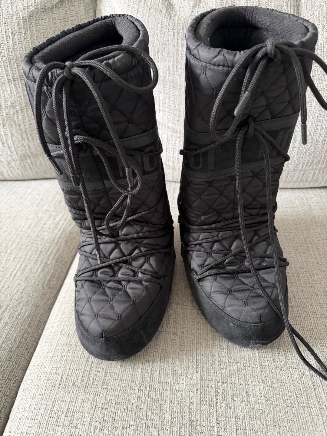 Moon Boot Quilted Black Boots