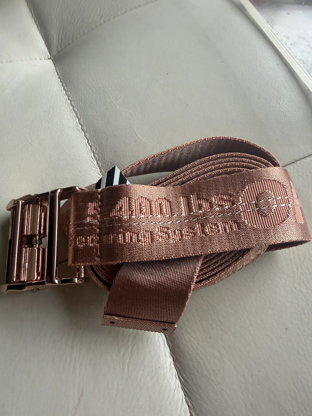 Off-White Classic Industrial Belt Nude