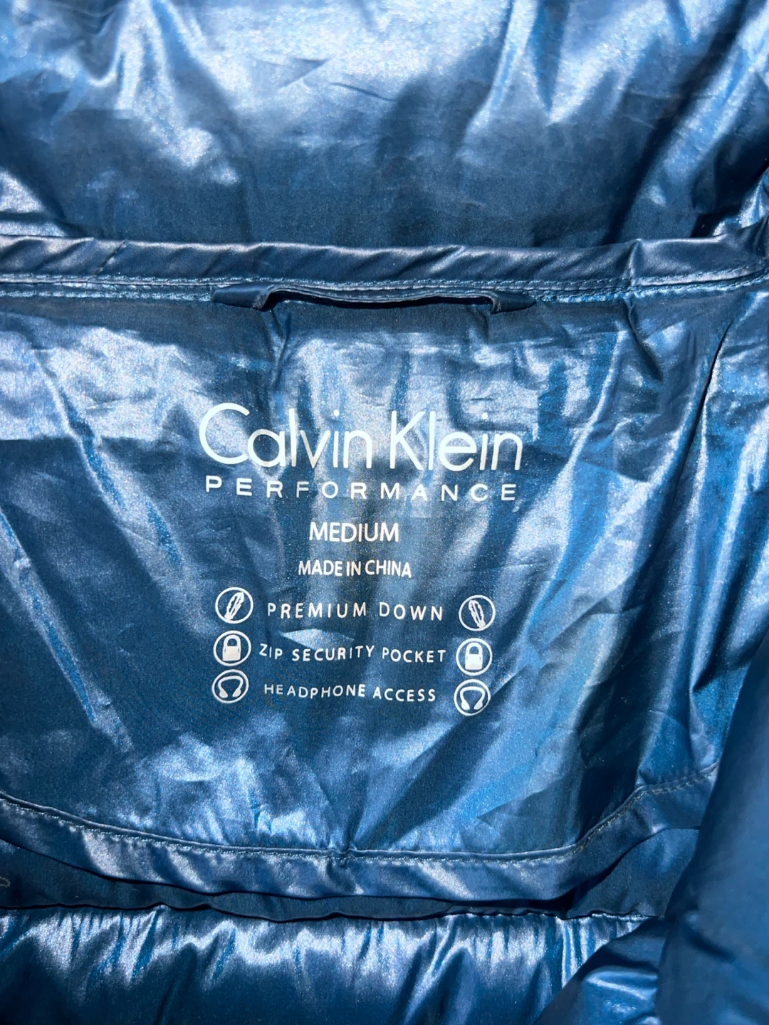 Calvin Klein Navy Blue Quilted Hybrid Puffer with Black Sleeves - photo 4