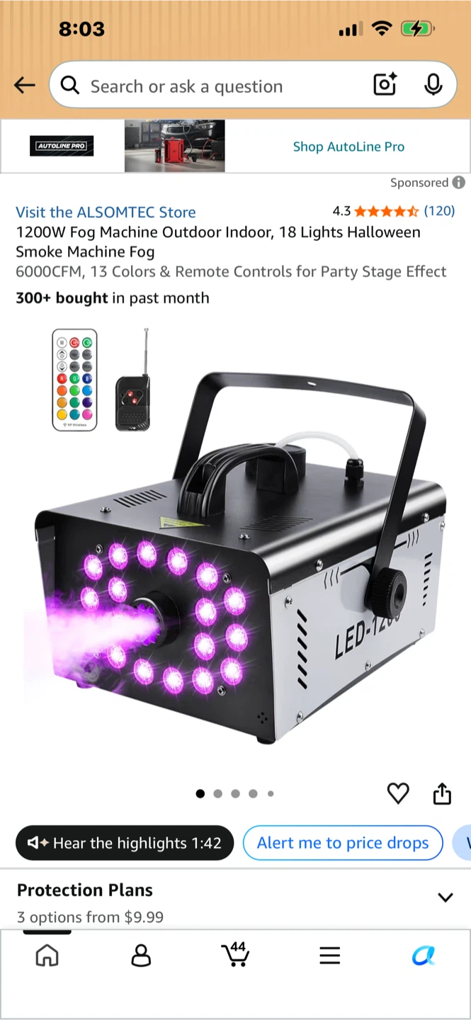 UPGREY 1200W Fog Machine
