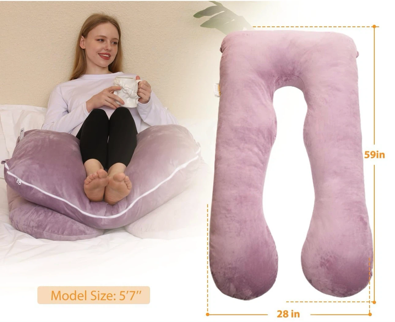 U-Shaped Maternity Body Pillow