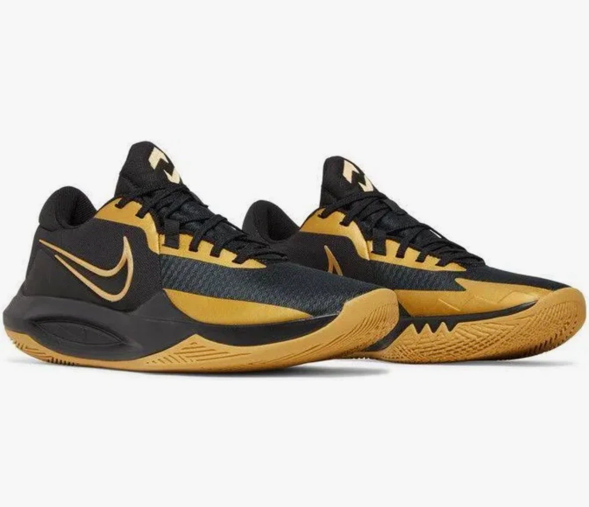Nike Basketball Shoes Black and Gold