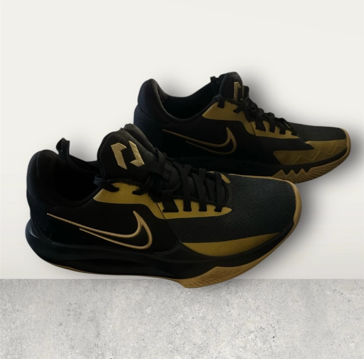 Nike Basketball Shoes Black and Gold - photo 3