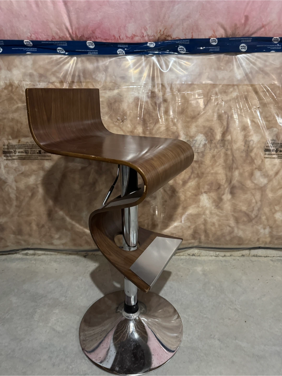 Modern Bentwood Adjustable Bar Stool