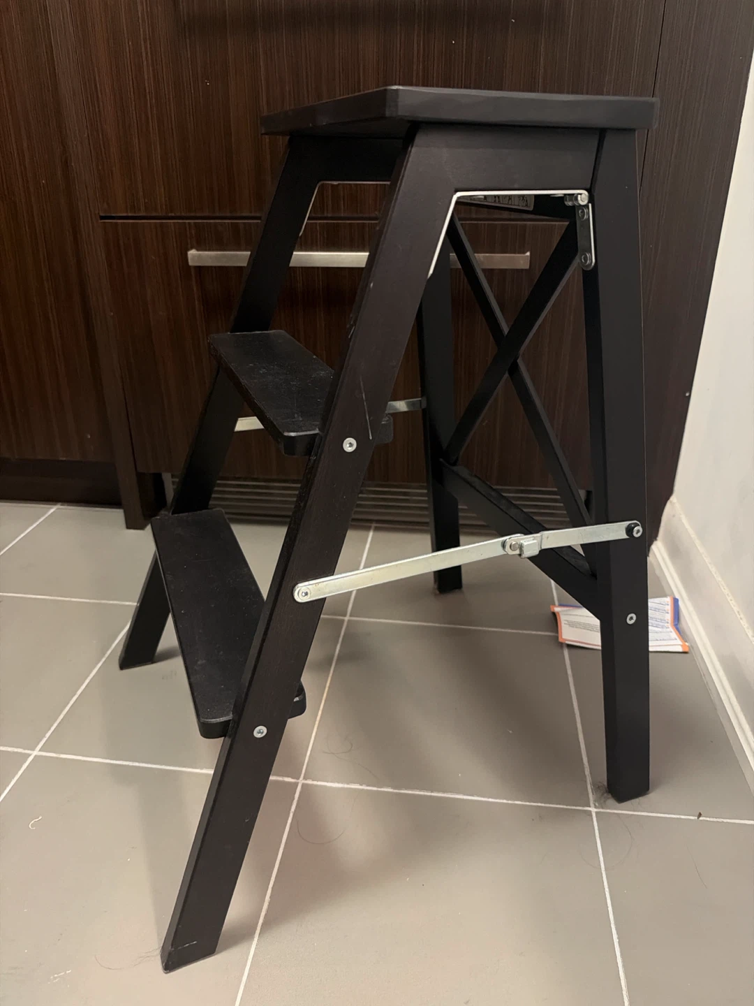 IKEA BEKVAM Black Step Stool