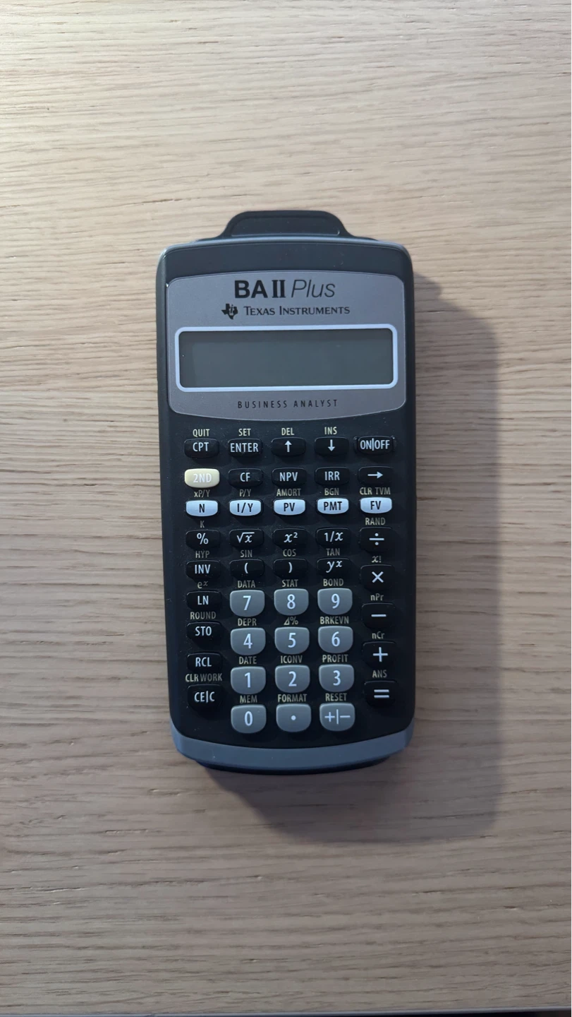 Texas Instruments BA II Plus Financial Calculator