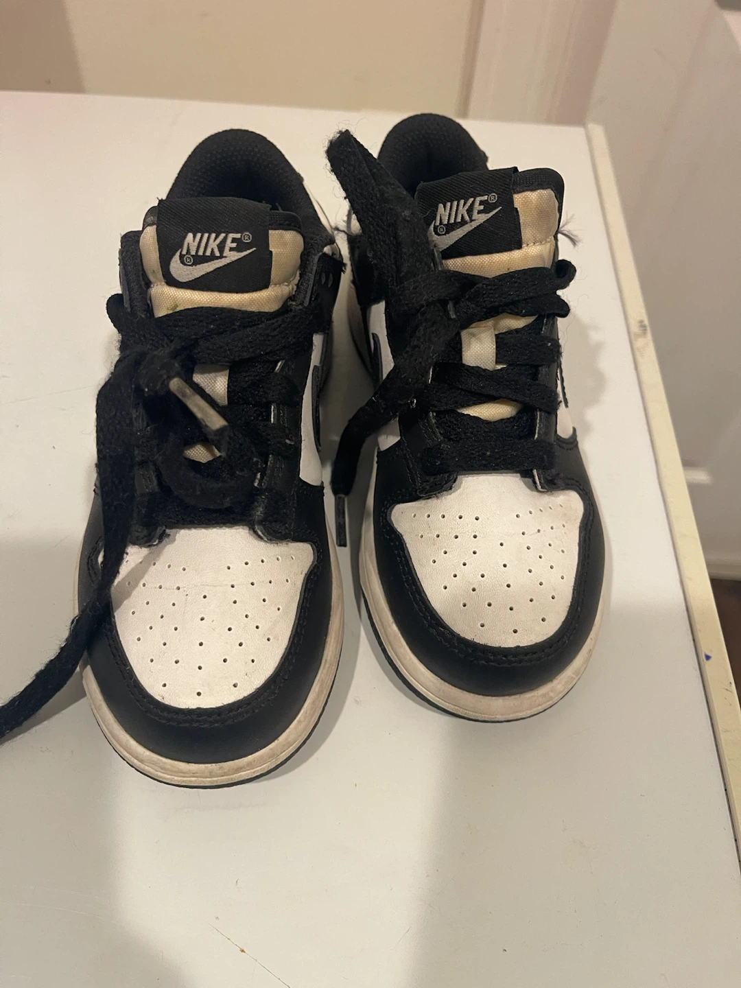 Nike Dunk Low Black and White Kids Shoes - photo 3
