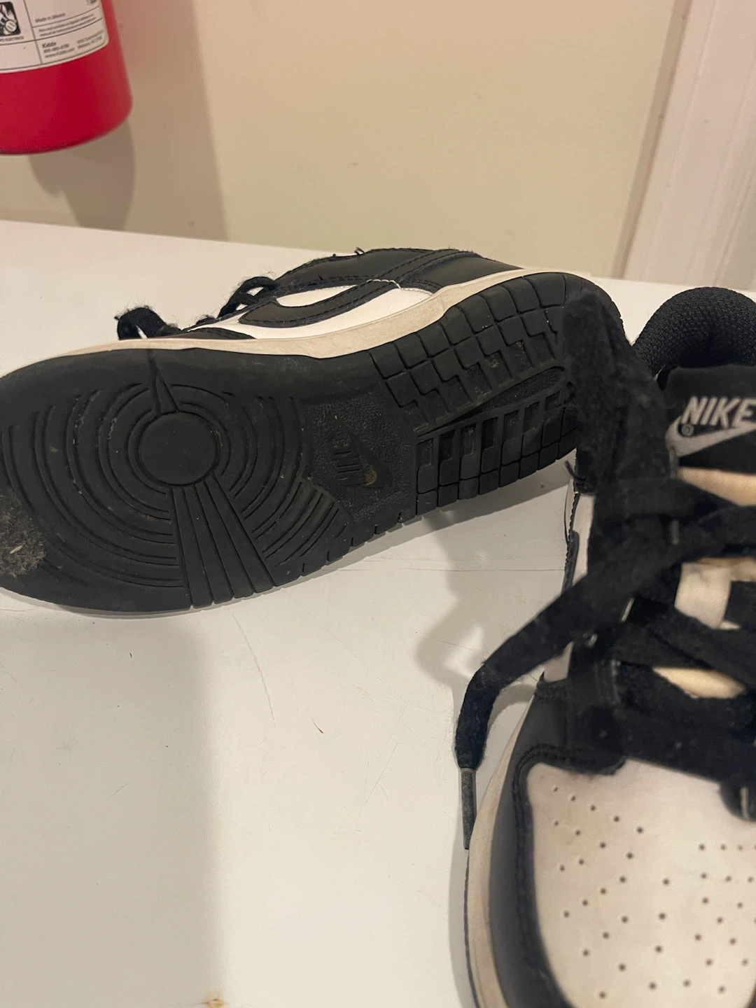 Nike Dunk Low Black and White Kids Shoes - photo 4