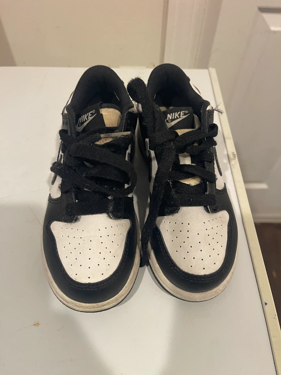Nike Dunk Low Black and White Kids Shoes - photo 5