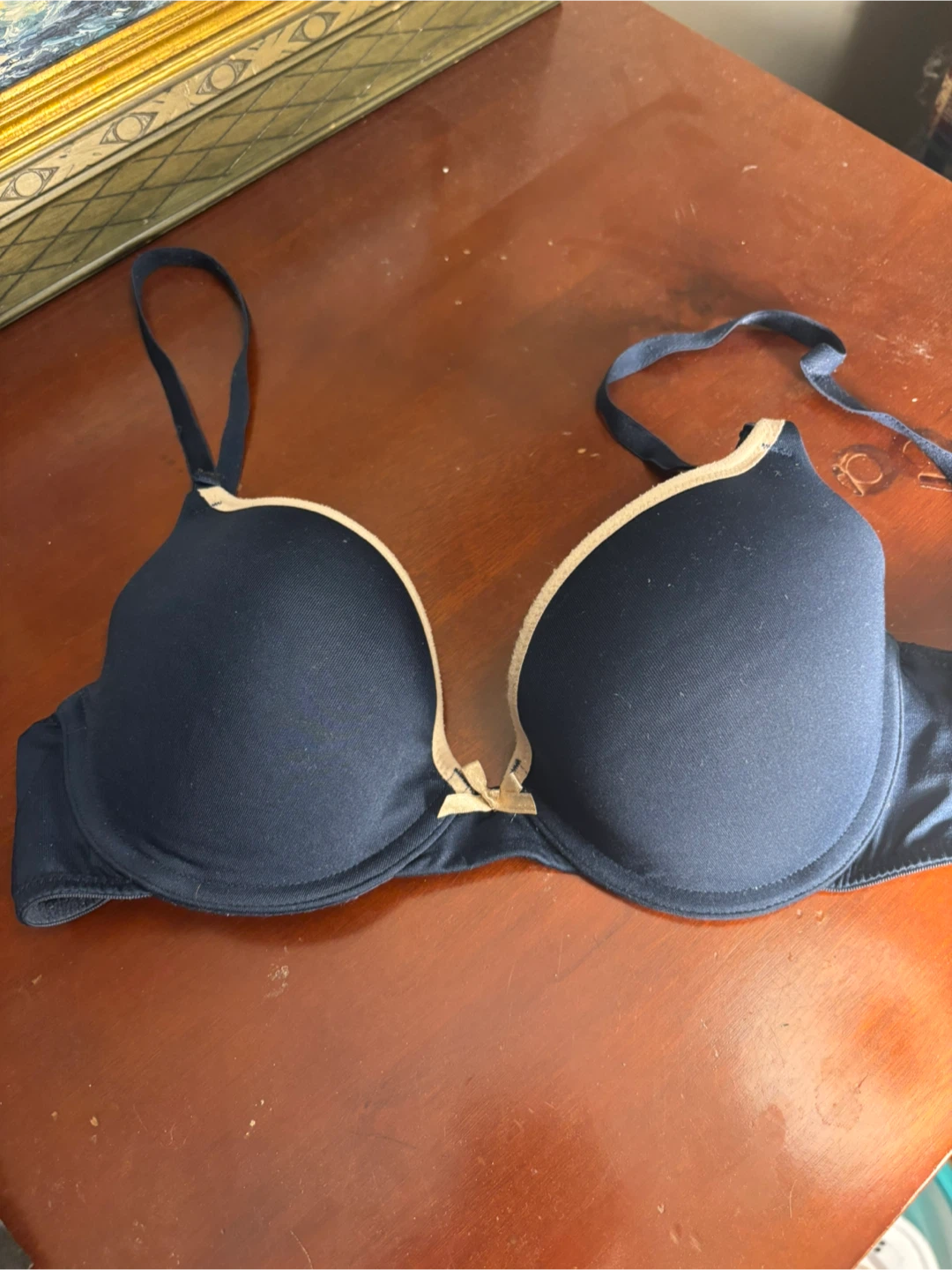 Navy Underwire Bra