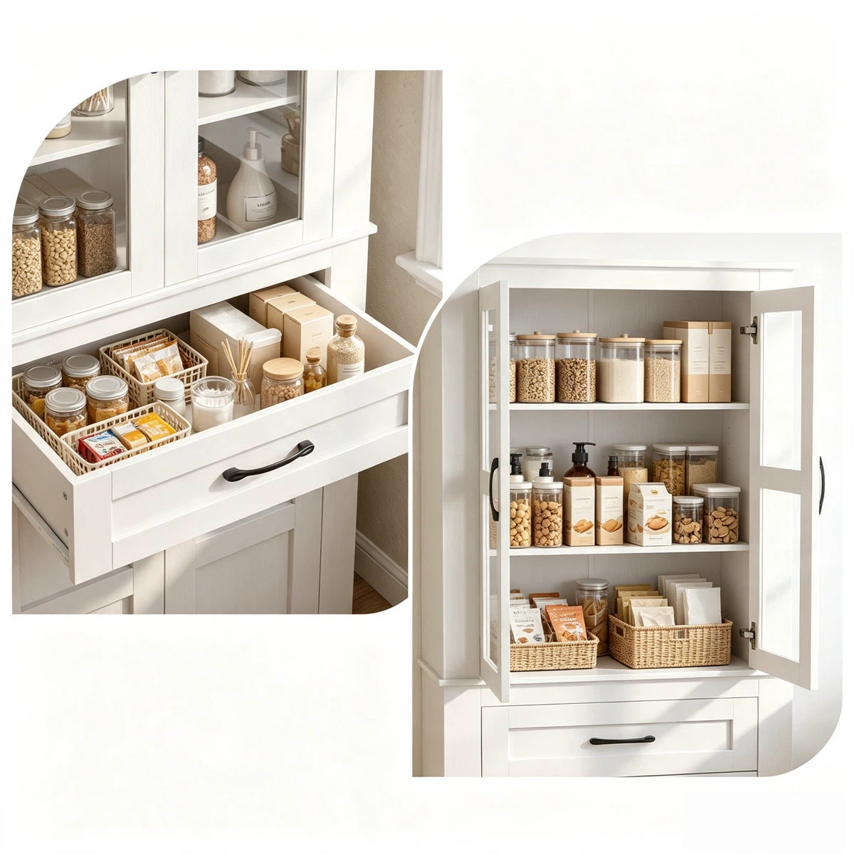 Rosalind Wheeler Kitchen Pantry Cabinet BRAND NEW (SEALED) - photo 3