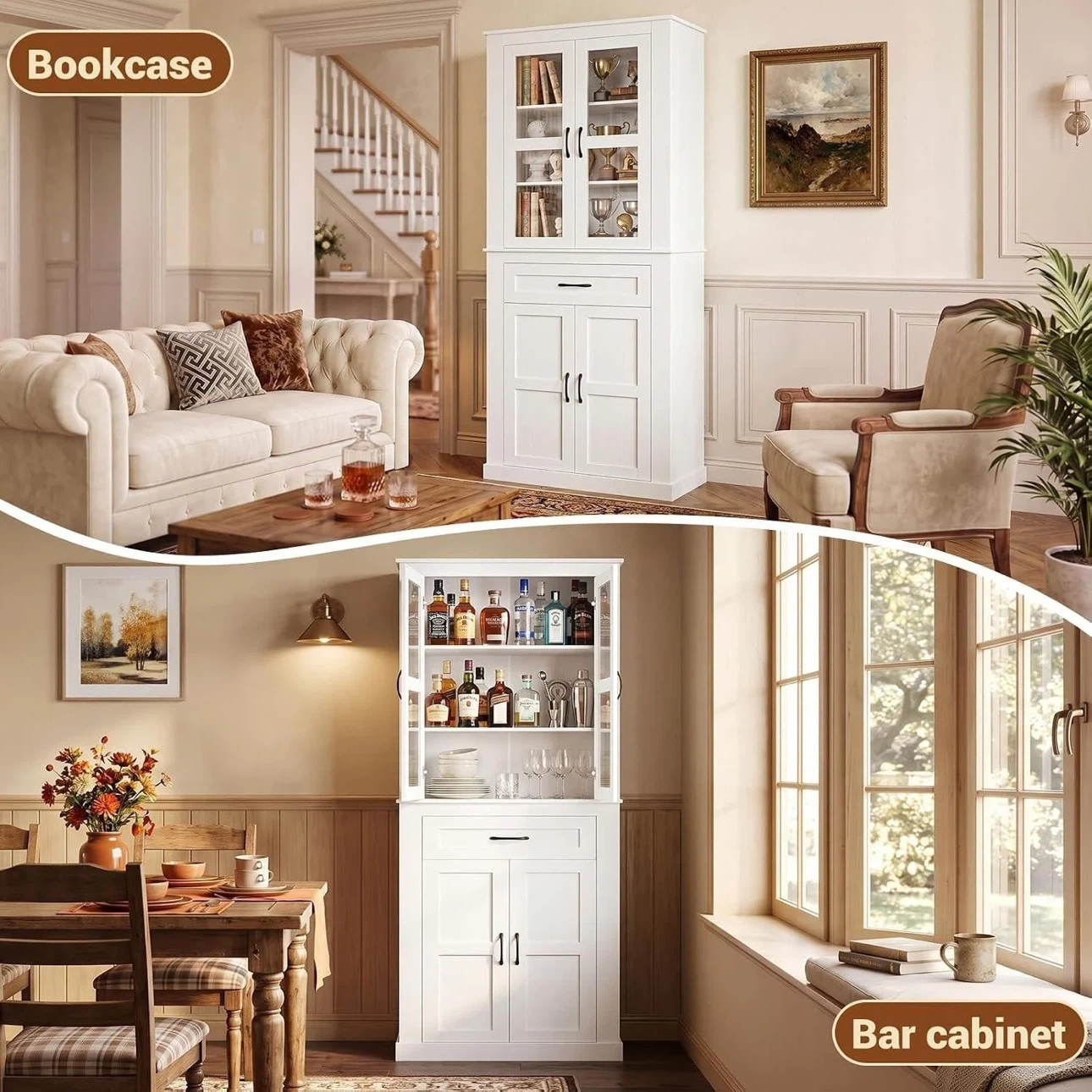 Rosalind Wheeler Kitchen Pantry Cabinet BRAND NEW (SEALED) - photo 4