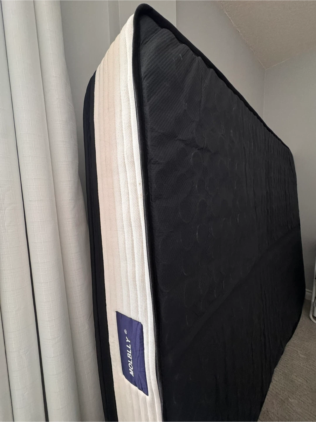 Queen Size Mattress (Like NEW!) + Foldable Steel Bed Frame - photo 2