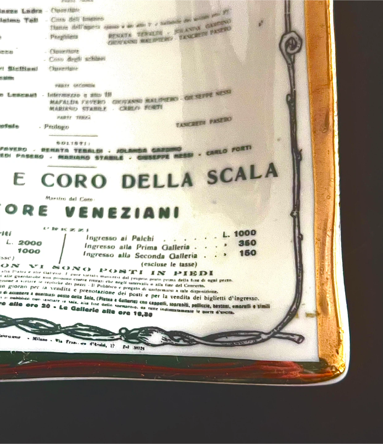 Vintage Fornasetti Milano "Toscanini 1946" Tray - photo 3