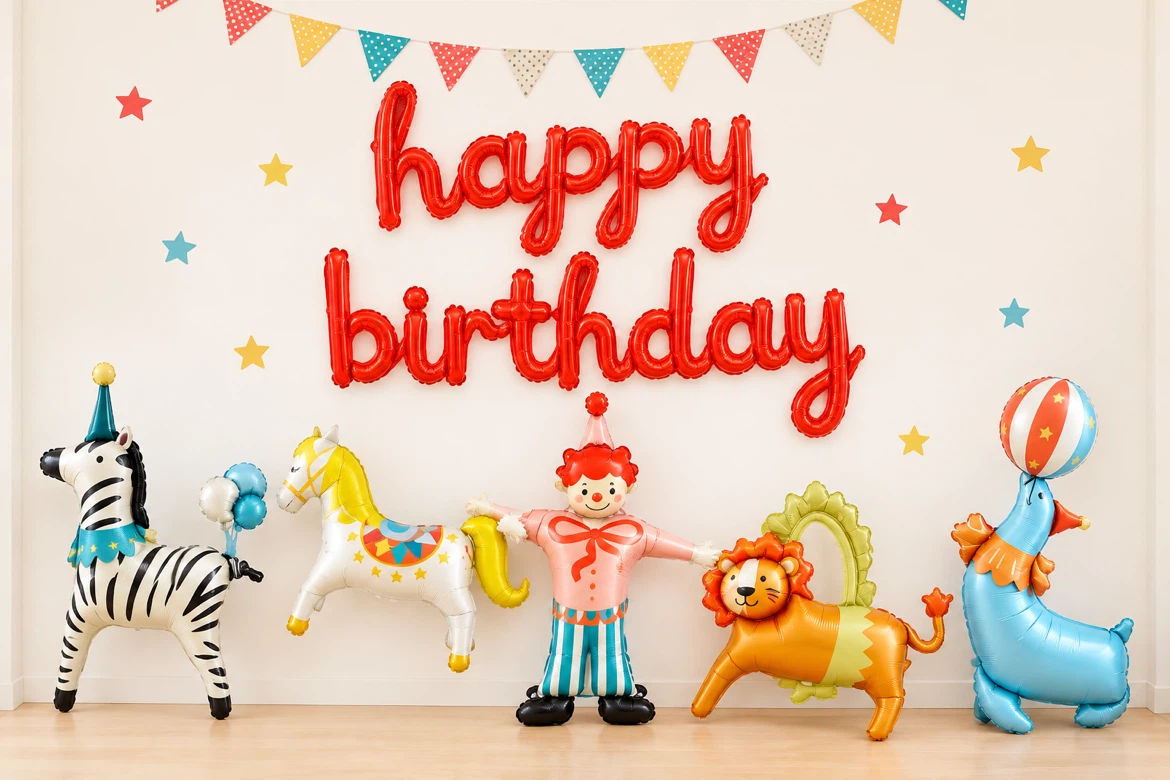 Circus Themed Birthday Party Balloon Set- New item