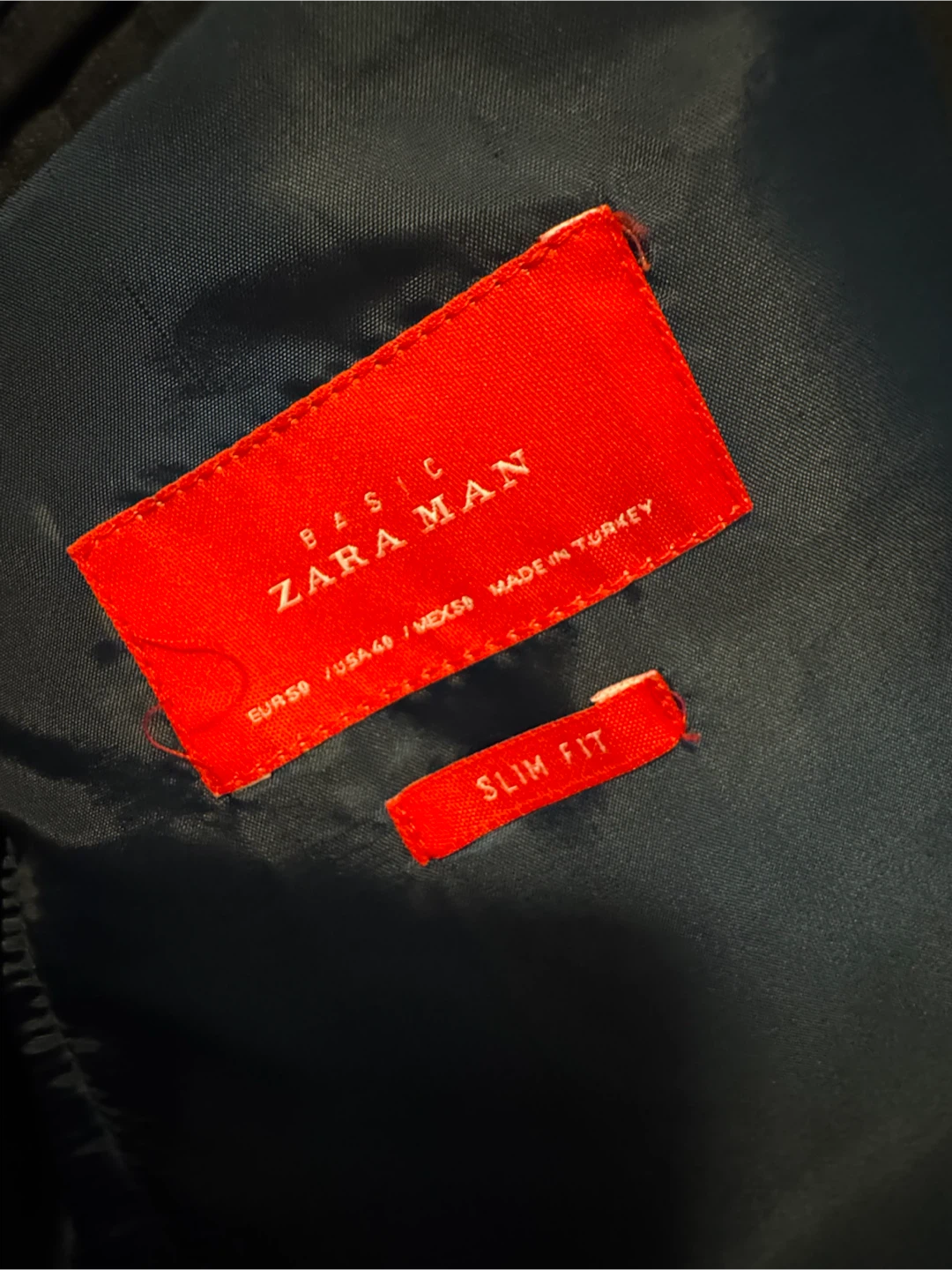 Zara Man Slim Fit Blazer Black - photo 3