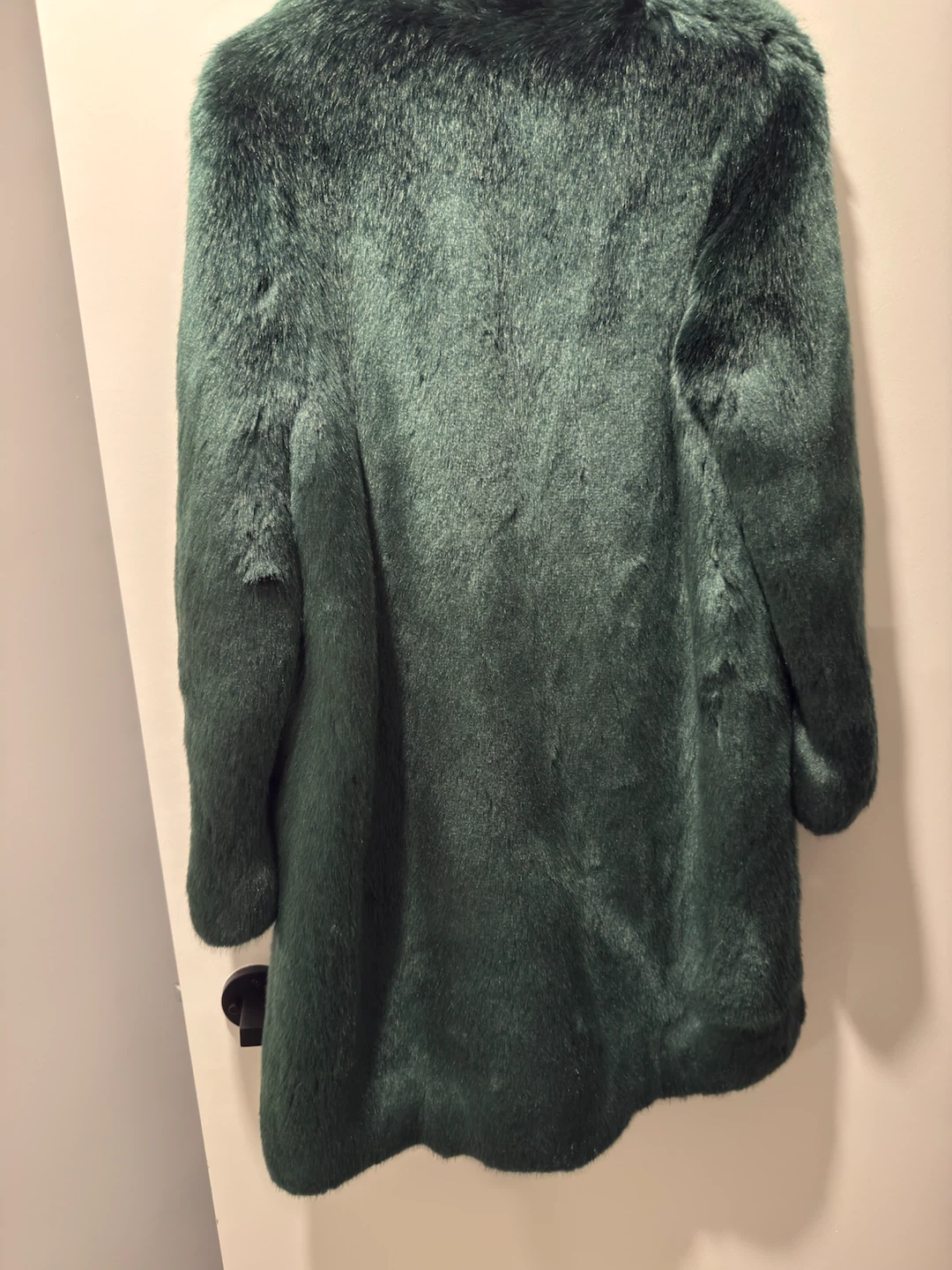 Calvin Klein Faux Fur Coat - Forest Green - photo 5