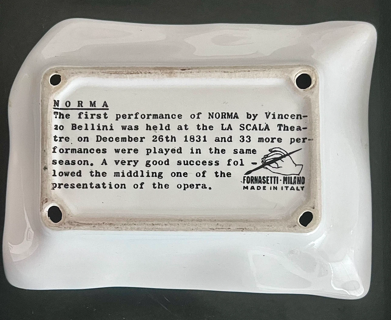 Vintage Fornasetti Milano "Norma" Porcelain Tray - photo 4